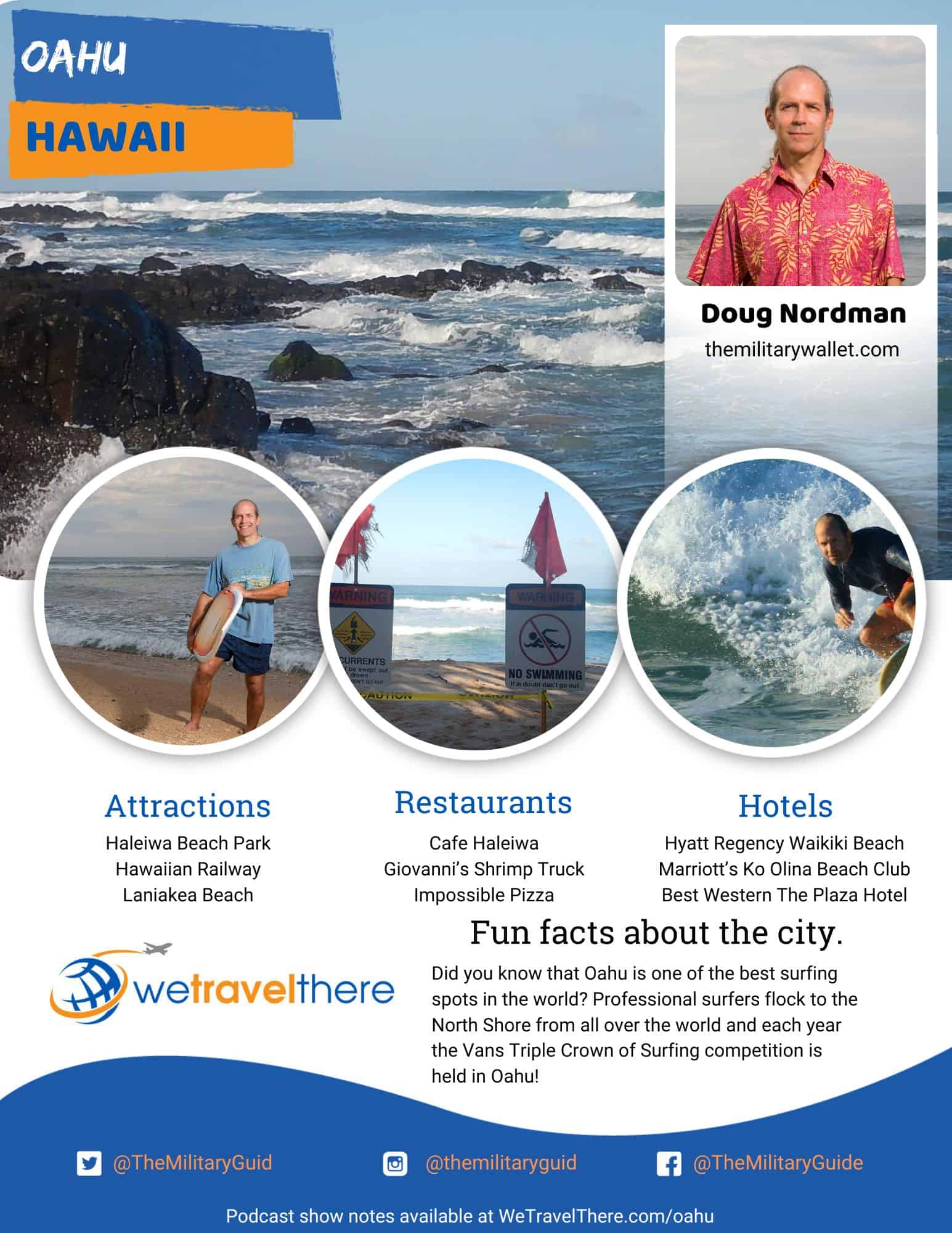 We-Travel-There-Oahu-Hawaii-Doug-Nordman-podcast-one-sheet