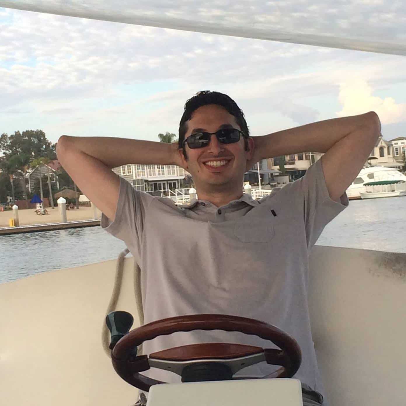 Best Things to Do in Laguna Beach California Adam Sterling on a boat