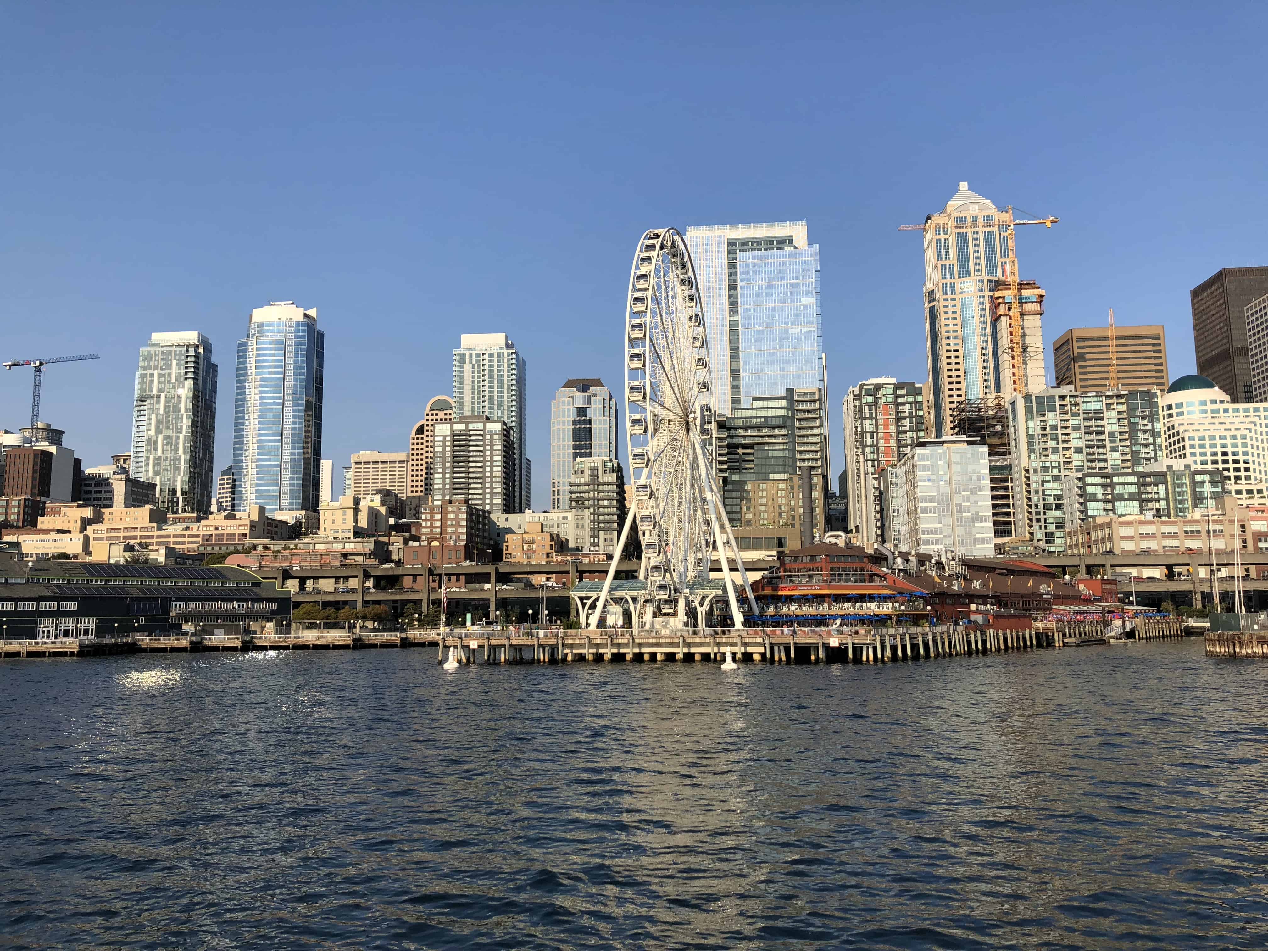 Best Things to Do in Seattle Washington Jon and Ben Nickel-D'Andrea city view from ferry