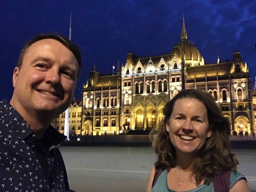Best Things to do in Budapest Hungary with Tim and Amy Rutherford Budapest Parliament at Night