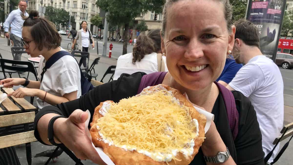 Best Things to do in Budapest Hungary with Tim and Amy Rutherford Heavenly Lángos
