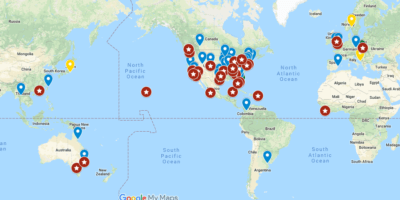 We Travel There podcast map world