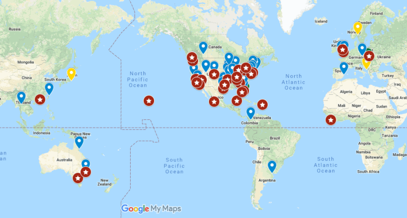 We Travel There podcast map world