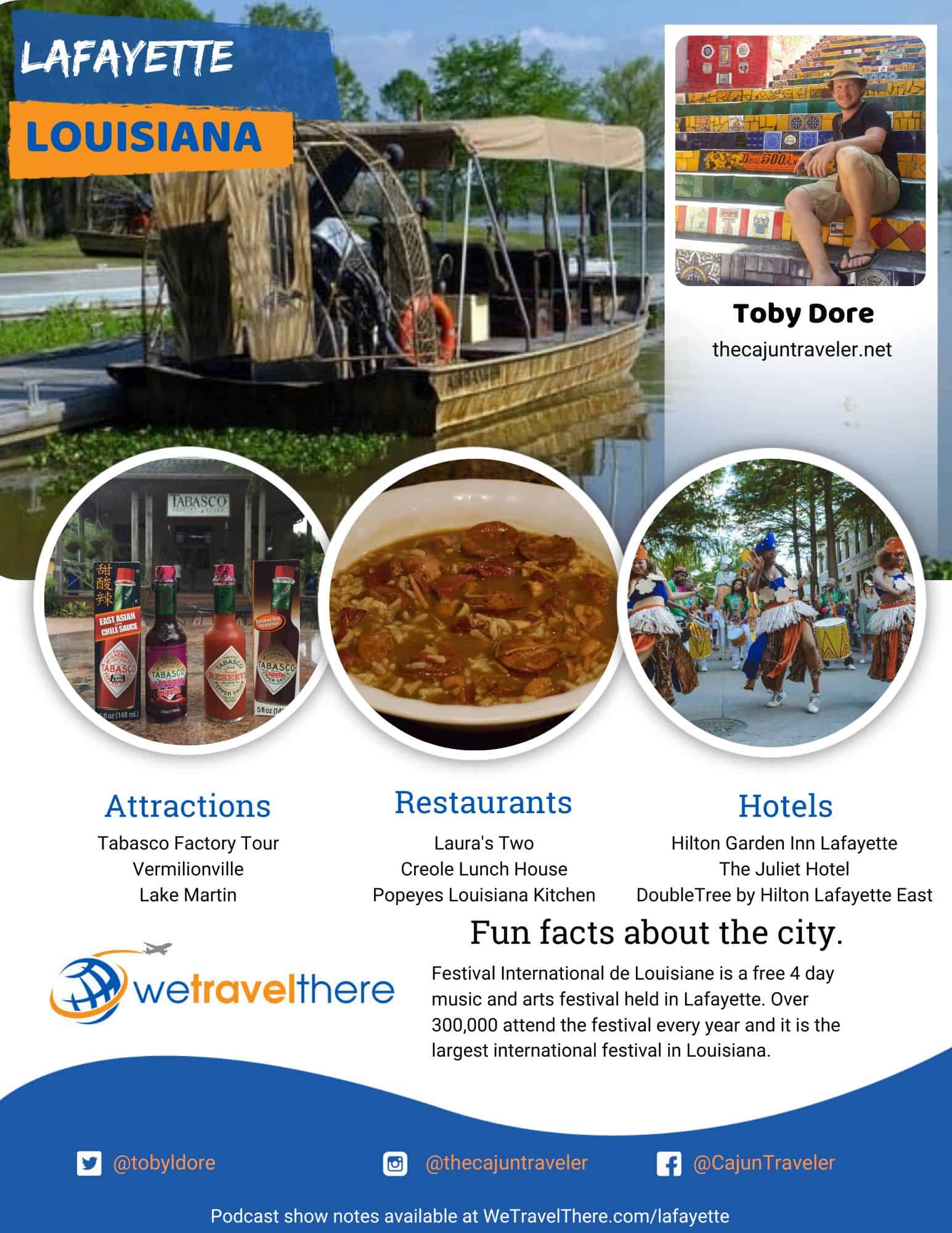 We-Travel-There-Lafayette-Louisiana-Toby-Dore-podcast-one-sheet