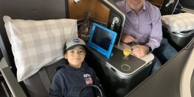 How to start travel hacking. Business Class flight home from Denmark Lee and Timothy October 2019