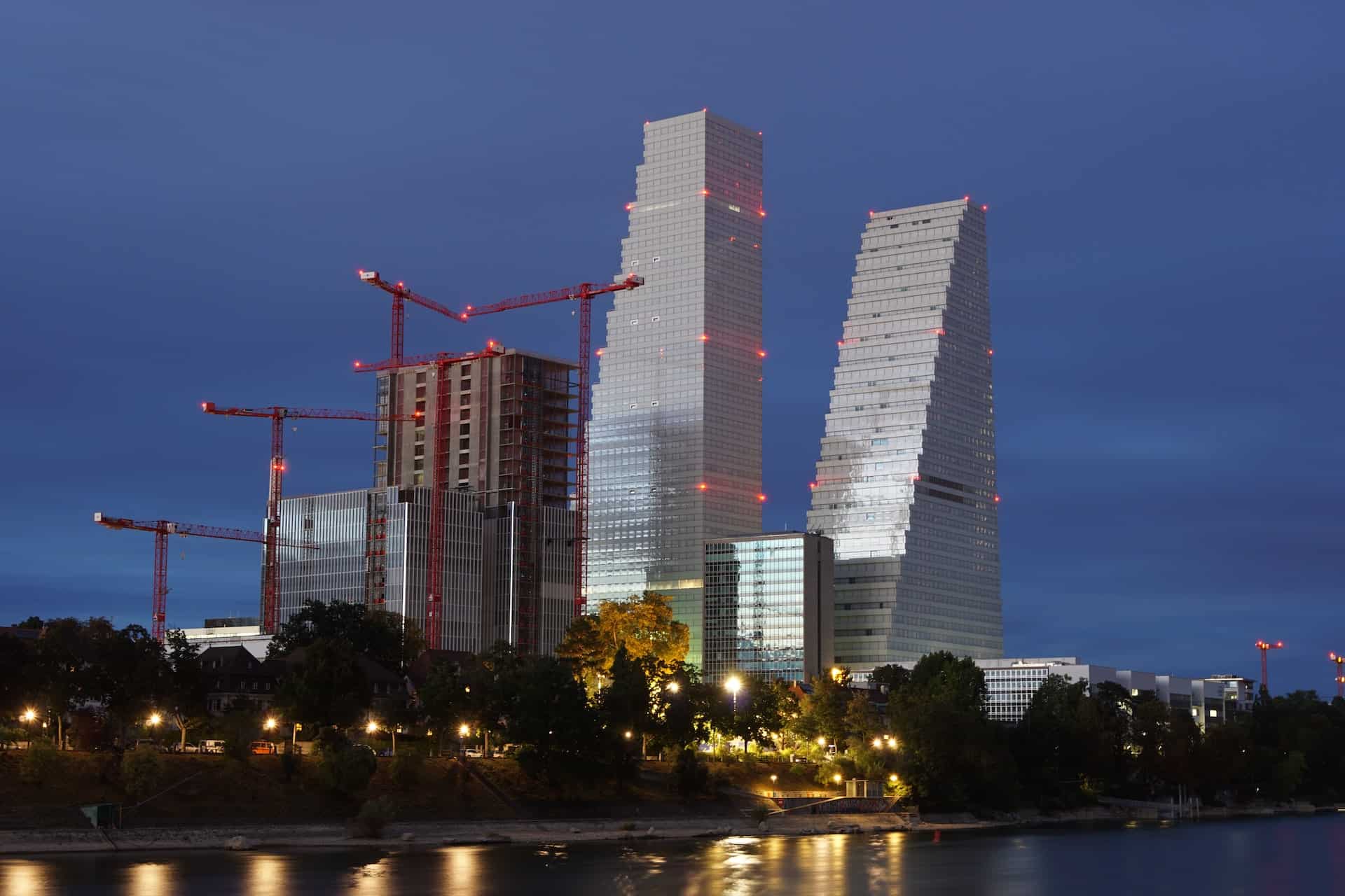 Best things to do in Basel Switzerland - Matt Richter - Roche Towers by Walter Brunner on Unsplash