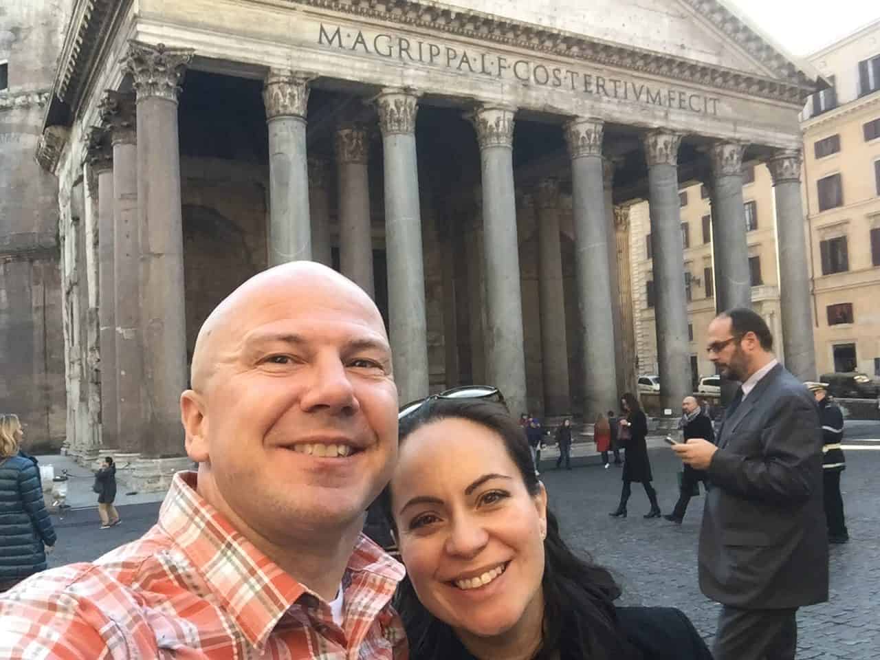 Anna and Lee in Rome Italy December 2016