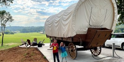 Best things to do in Horse Cave Kentucky - Sandra Wilson - Horse Cave KOA Conestoga covered wagon