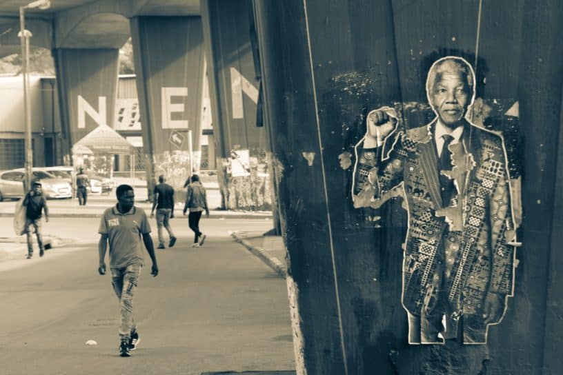 Best things to do in Johannesburg South Africa - Kenzeo Mpoyi - Nelson Mandela poster by Gregory Fullard on Unsplash