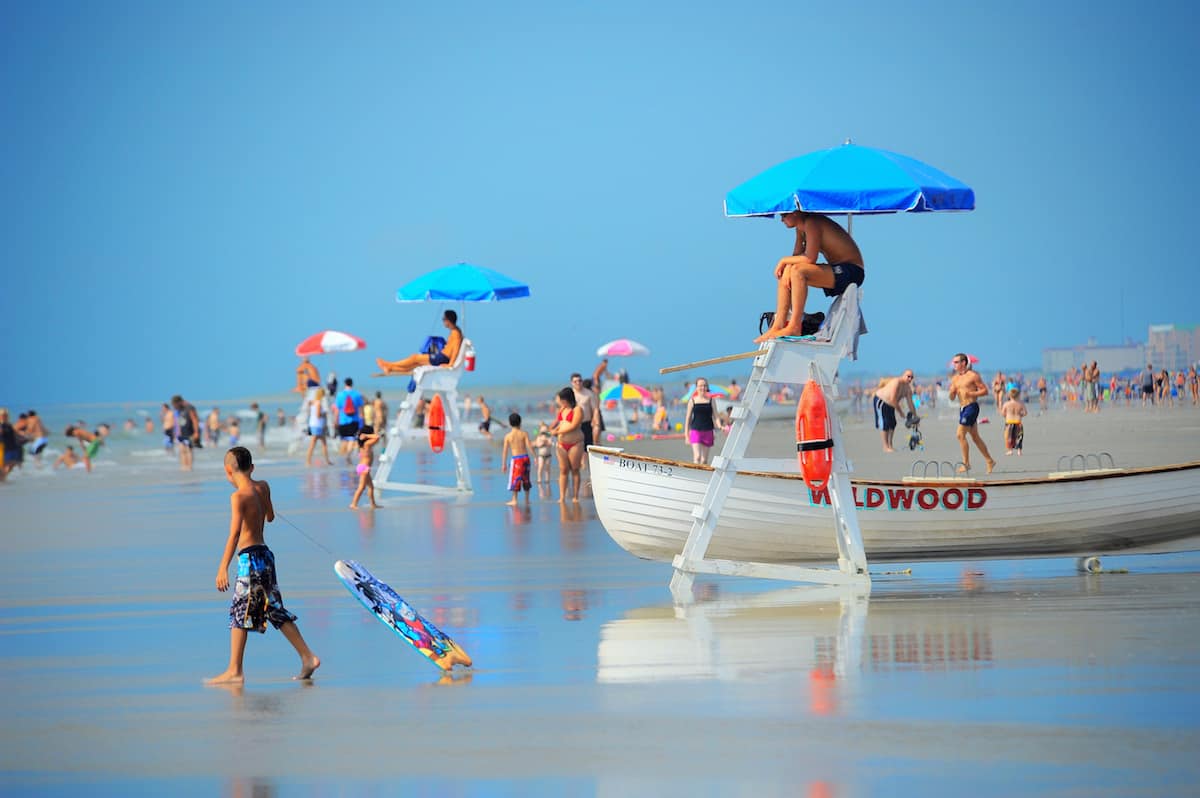 Best things to do in The Wildwoods New Jersey - Priscilla Loomis - The FREE Wildwoods beaches. Photo credit: Greater Wildwoods Tourism Improvement and Development Authority