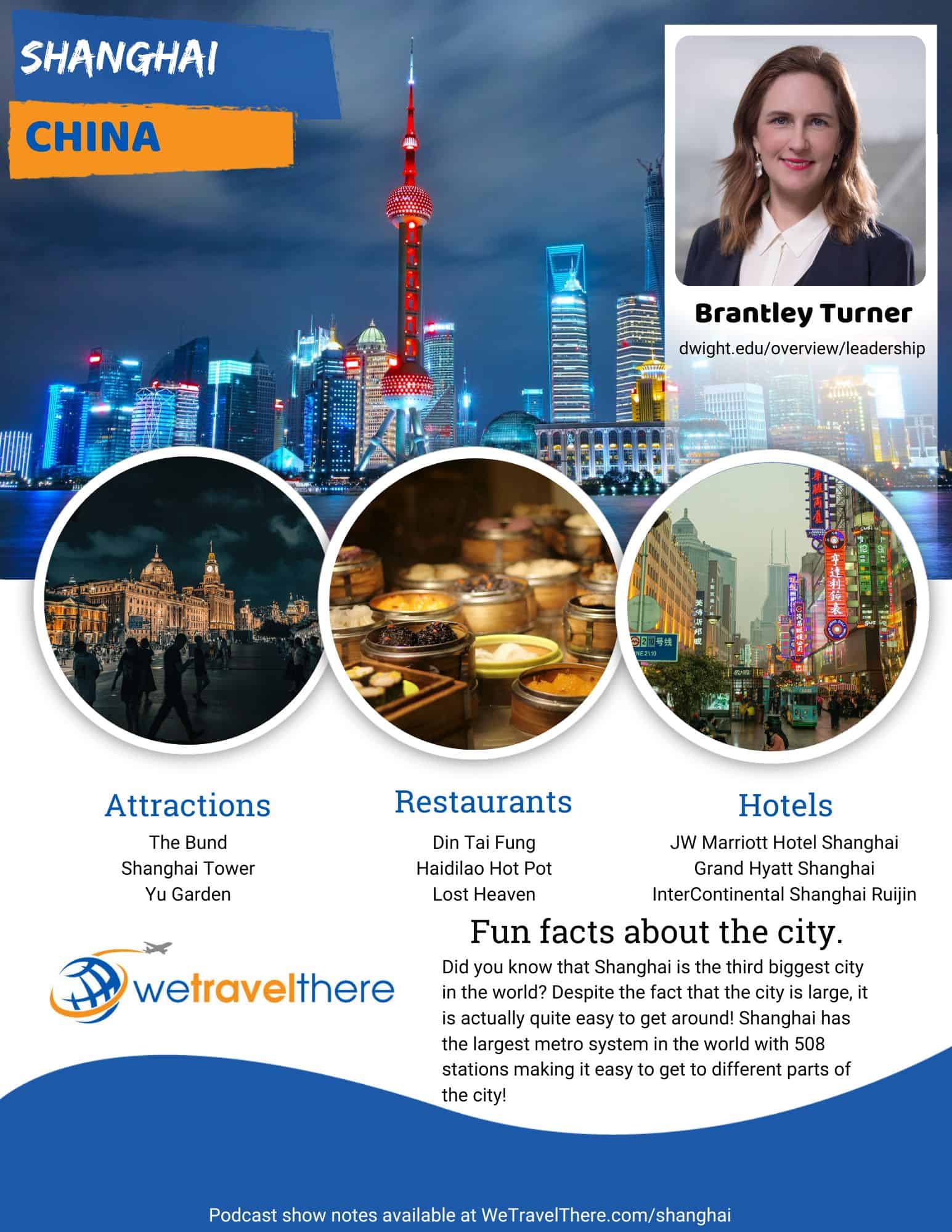 We Travel There - Shanghai China - Brantley Turner - podcast one sheet