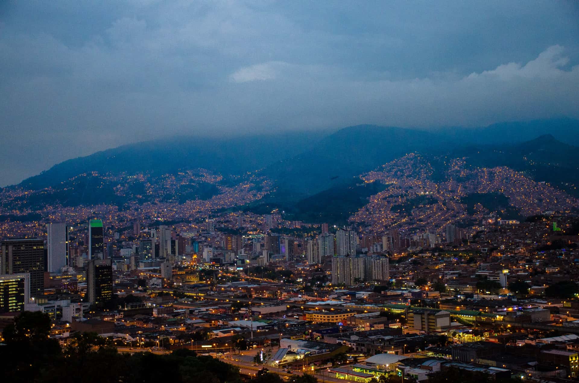 Best things to do in Medellin Colombia - Joseph Hogue - View of the city at night by Juan Saravia on Unsplash