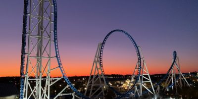 The best things to do in Gulf Shores Alabama Brandon Styles Park at OWA Rollin’ Thunder roller coaster