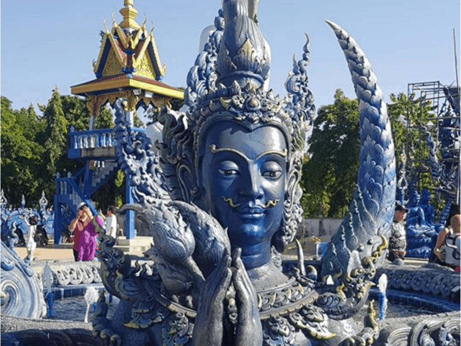 Best things to do in Chiang Mai Thailand Tom Libelt blue temple horizontal