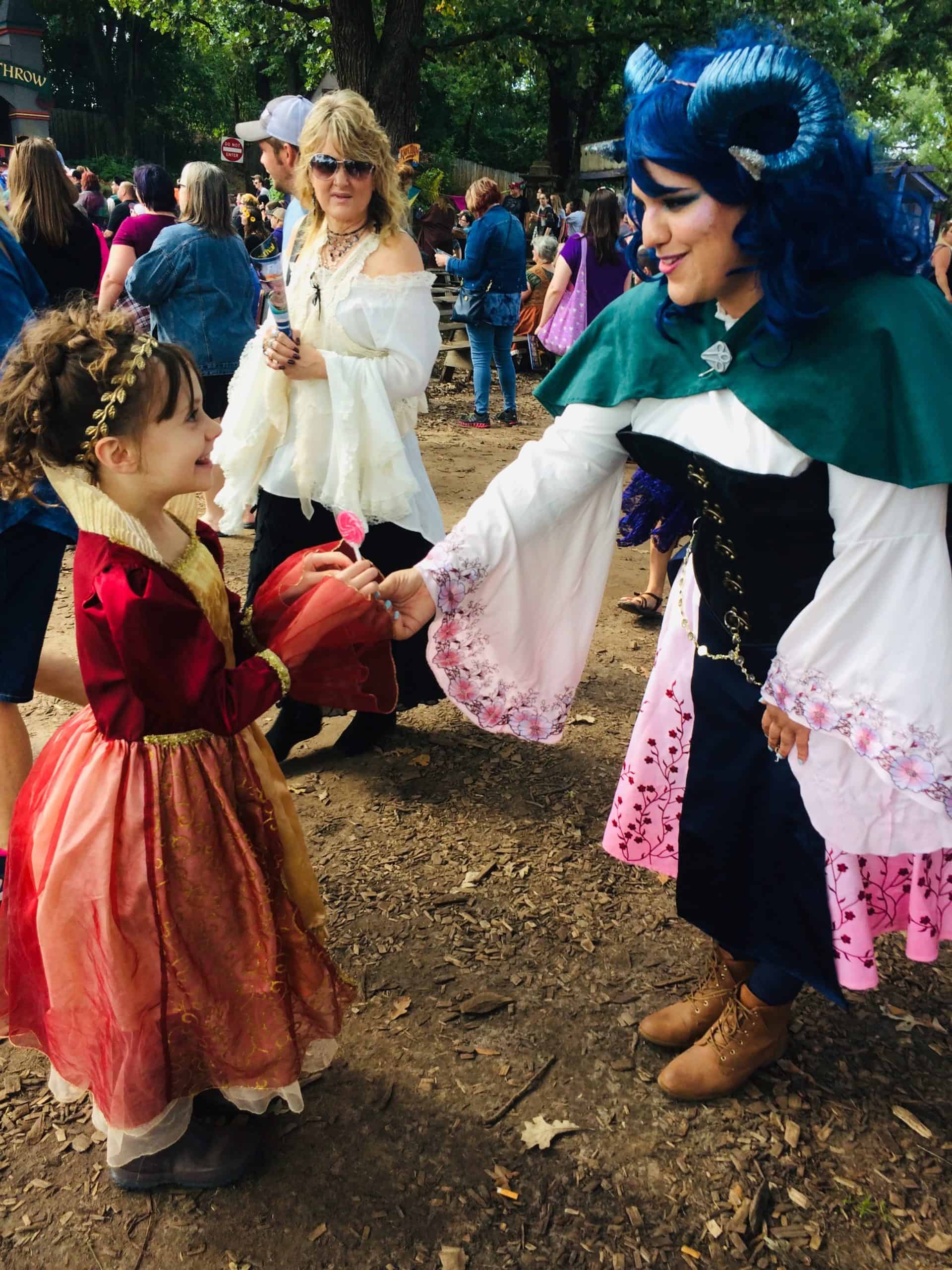 Best things to do in Minneapolis Minnesota Jeremy Hance - his daughter meets one of her cosplay heros at Minnesota Renaissance Festival