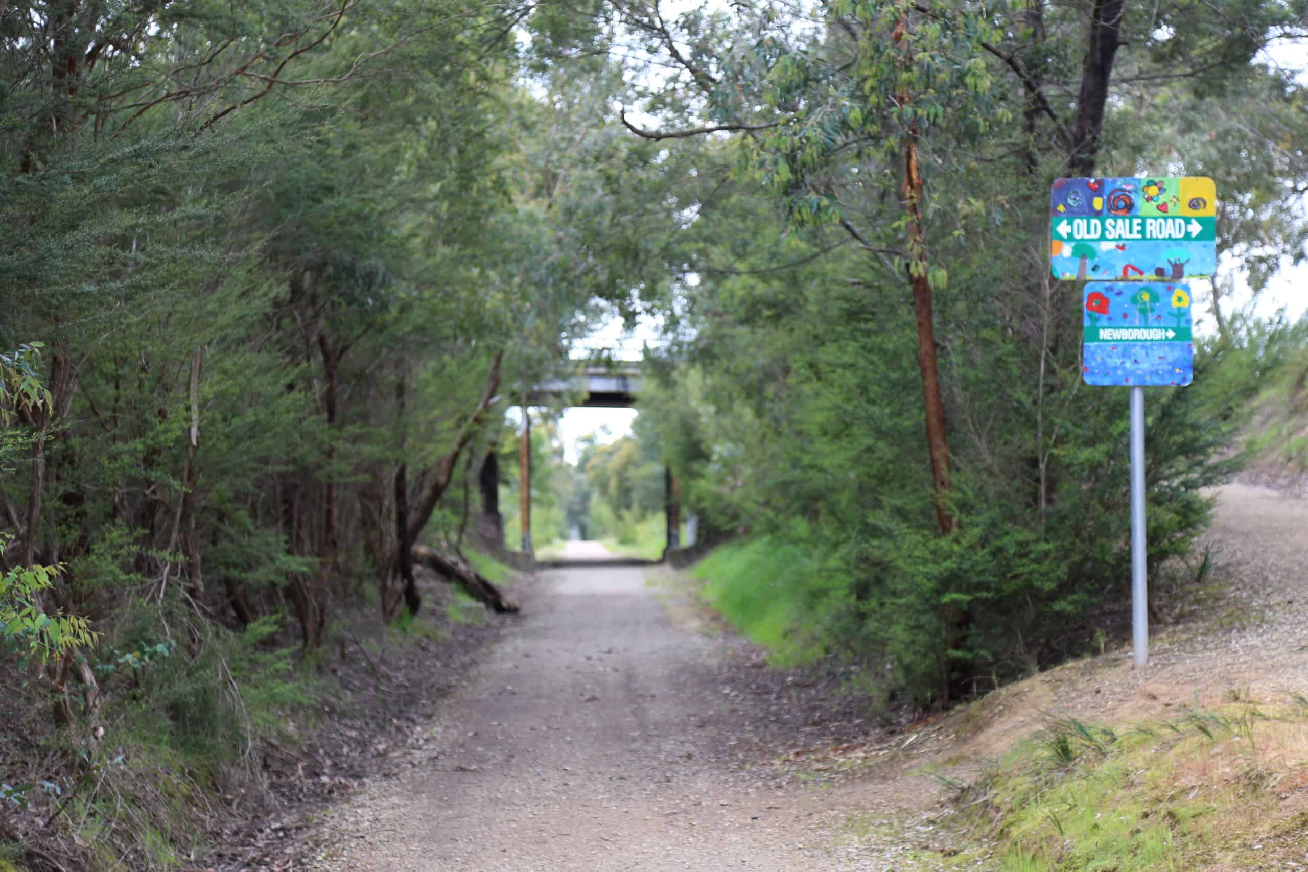 Best things to do in Latrobe Valley Australia Tegan Dawson - Moe Yallourn Rail Trail under Old Sale Road Newborough