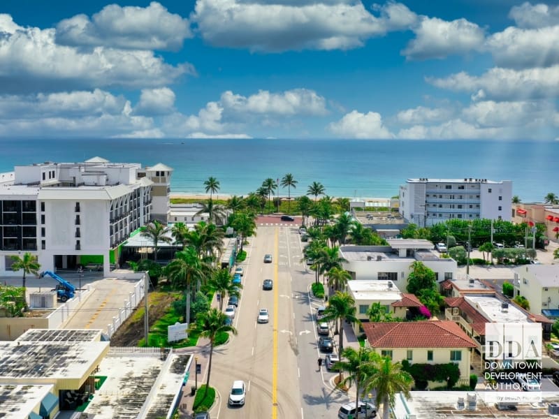 Best things to do in Delray Beach Florida - Greg Van Horn - Atlantic Avenue meets the beach photo courtesy of Downtown Delray Beach