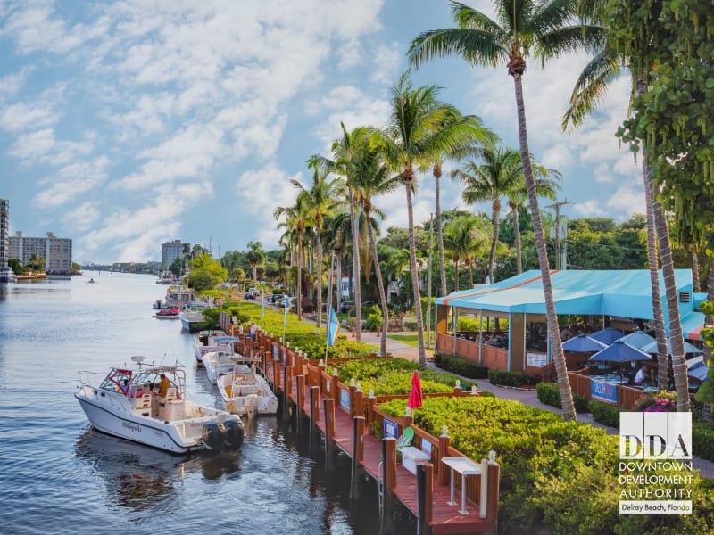 Best things to do in Delray Beach Florida - Greg Van Horn - Dining along the Intracoastal Waterway photo courtesy of Downtown Delray Beach
