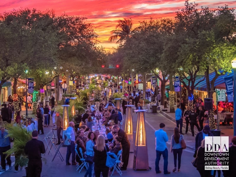 Best things to do in Delray Beach Florida - Greg Van Horn - Savor the Avenue photo courtesy of Downtown Delray Beach