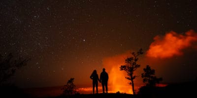 Best things to do in Kona Hawaii - Mark Ciociola - Hawaii Volcanoes National Park at night