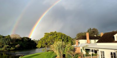 Best things to do in Kerikeri New Zealand - Heather Markel - Honey House Cafe with rainbows