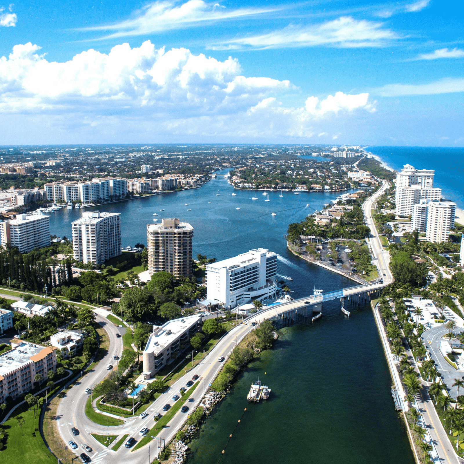 Holiday Boat Parade, Mizner Park & Lake Boca in Boca Raton, Florida