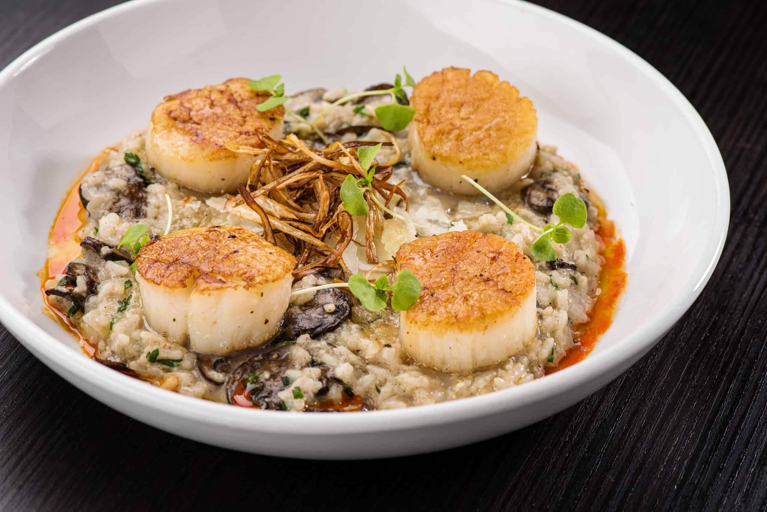 Best things to do in Boca Raton Florida - Jason Hill - Seared Diver Scallops at Oceans234 courtesy of Oceans234
