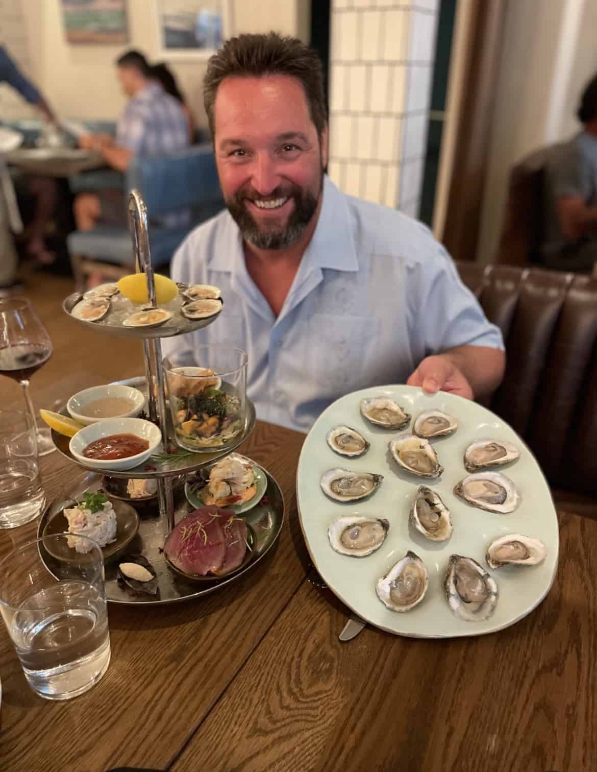 Best things to do in Wilmington NC - Pat Stoy - Eating oysters at Seabird