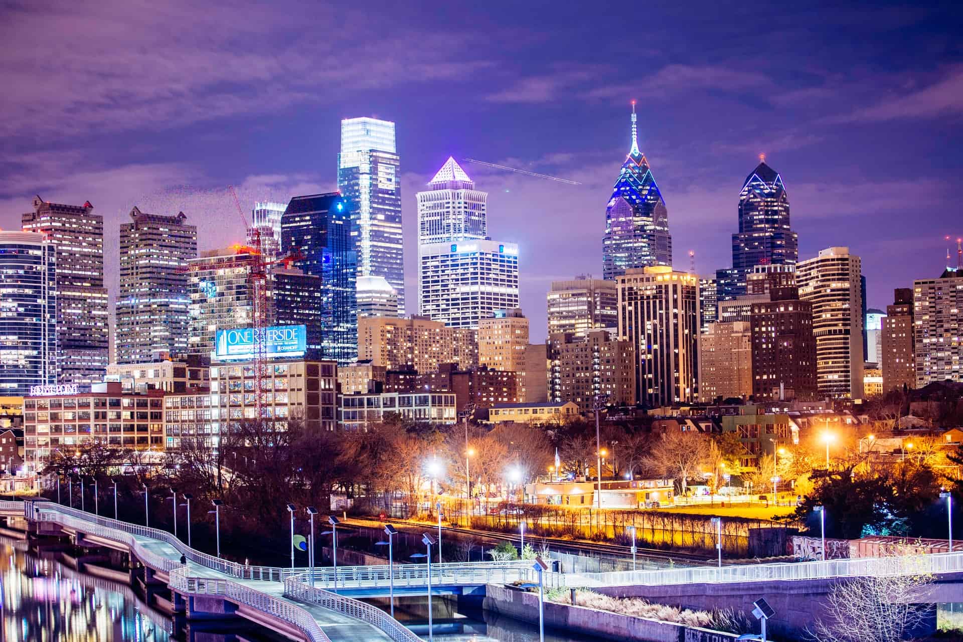 Best things to do in Philadelphia Pennsylvania - Bob DiMenna - Cityscape at night by Scott Serhat Duygun on Unsplash