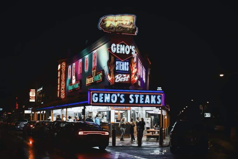 Best things to do in Philadelphia Pennsylvania - Bob DiMenna - Geno's Steaks by Tyler Rutherford on Unsplash