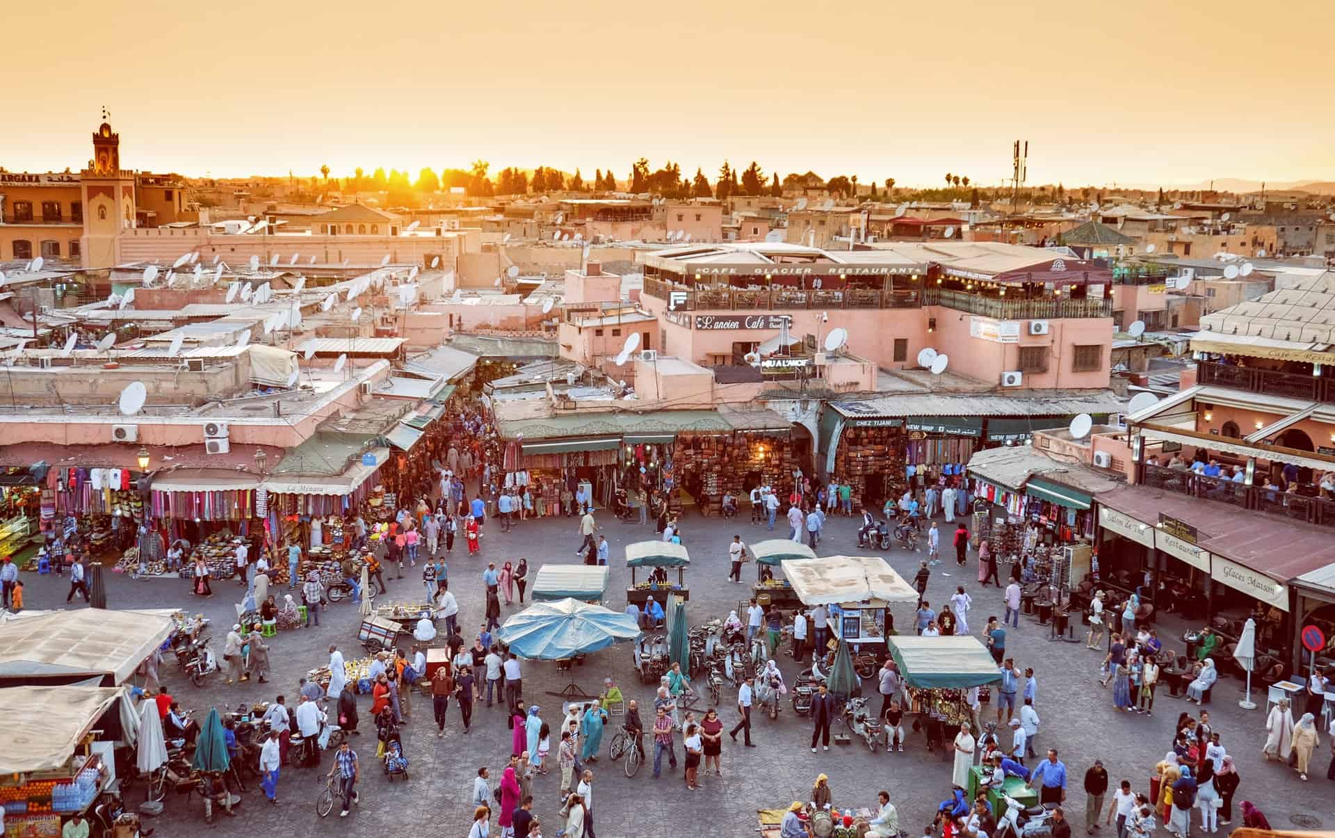 Best things to do in Marrakech Morocco - Daniel and Izdihar Skidmore - Jama el Fna traditional market by Calin Stan on Unsplash