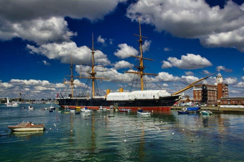 Best things to do in Gosport UK - Tim Heale - HMS Warrior in Portsmouth Harbor by Piotr Guzik on Unsplash