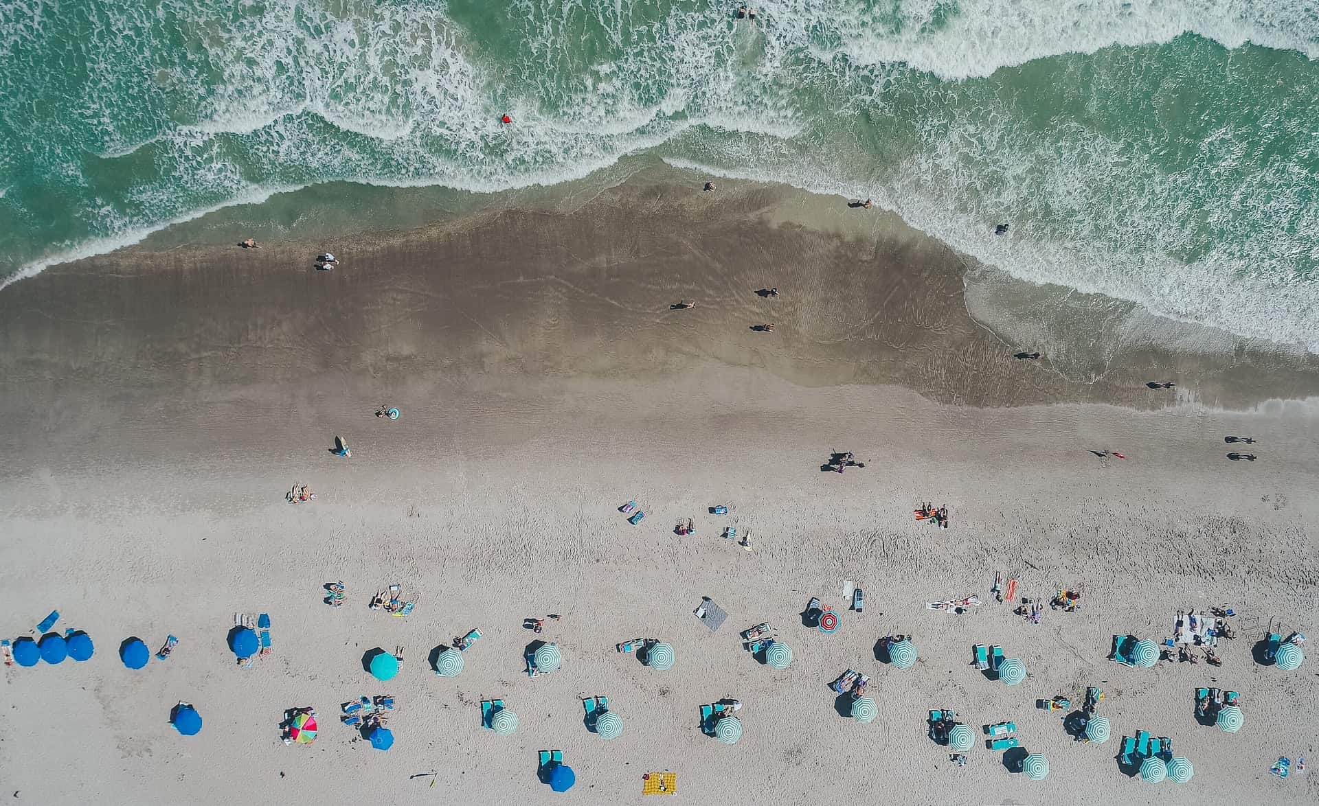 Best things to do in Cocoa Beach Florida - Nate Beck - Aerial view of the beach by Mikael Cho on Unsplash