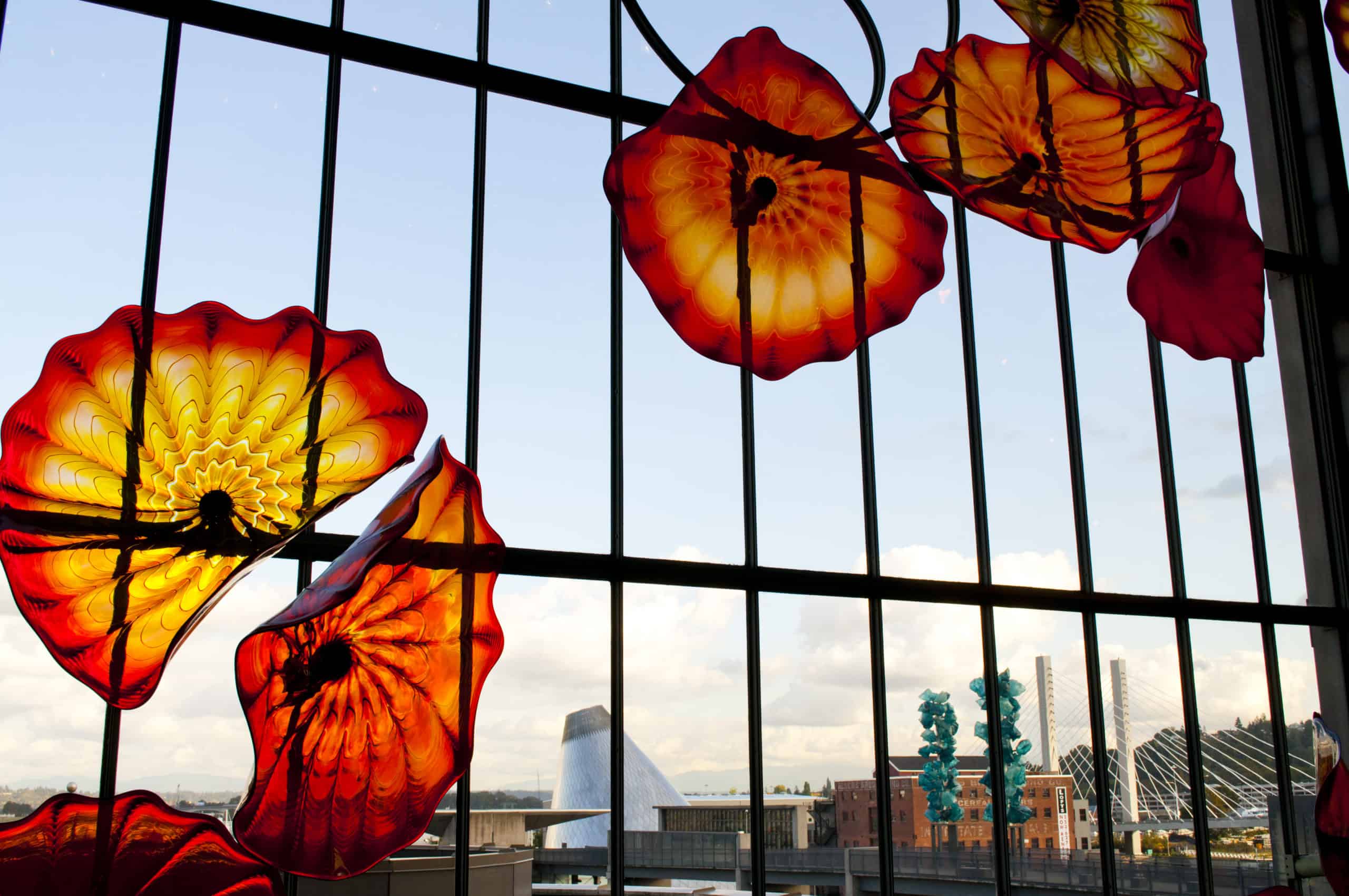 Best things to do in Tacoma Washington - Peggy Cleveland - Dale Chihuly artwork in Union Station courtesy of Travel Tacoma