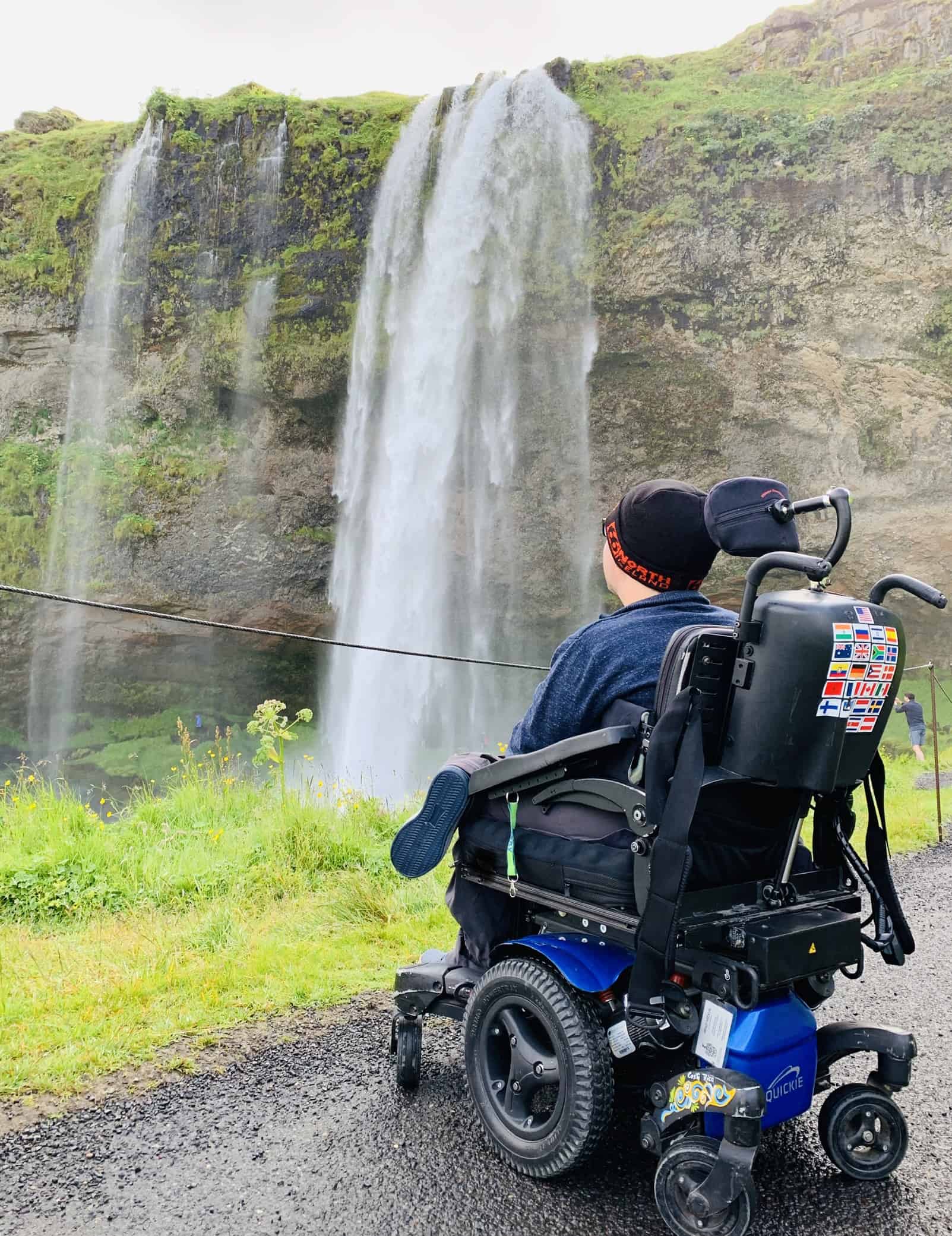 Accessible Travel with Cory Lee - Waterfall in Iceland