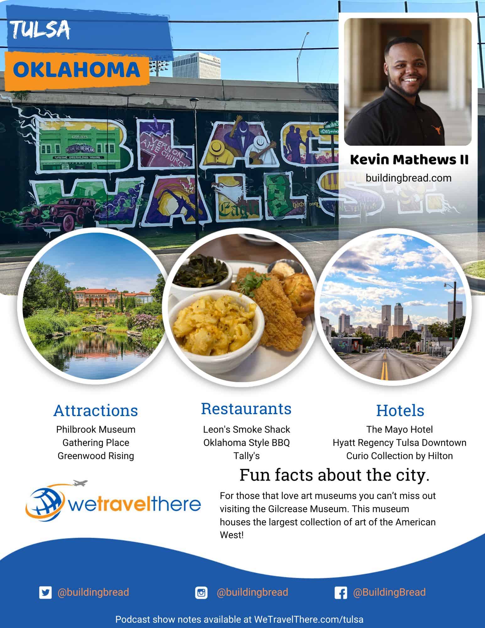 We Travel There - Tulsa Oklahoma - Kevin Mathews II - podcast one sheet
