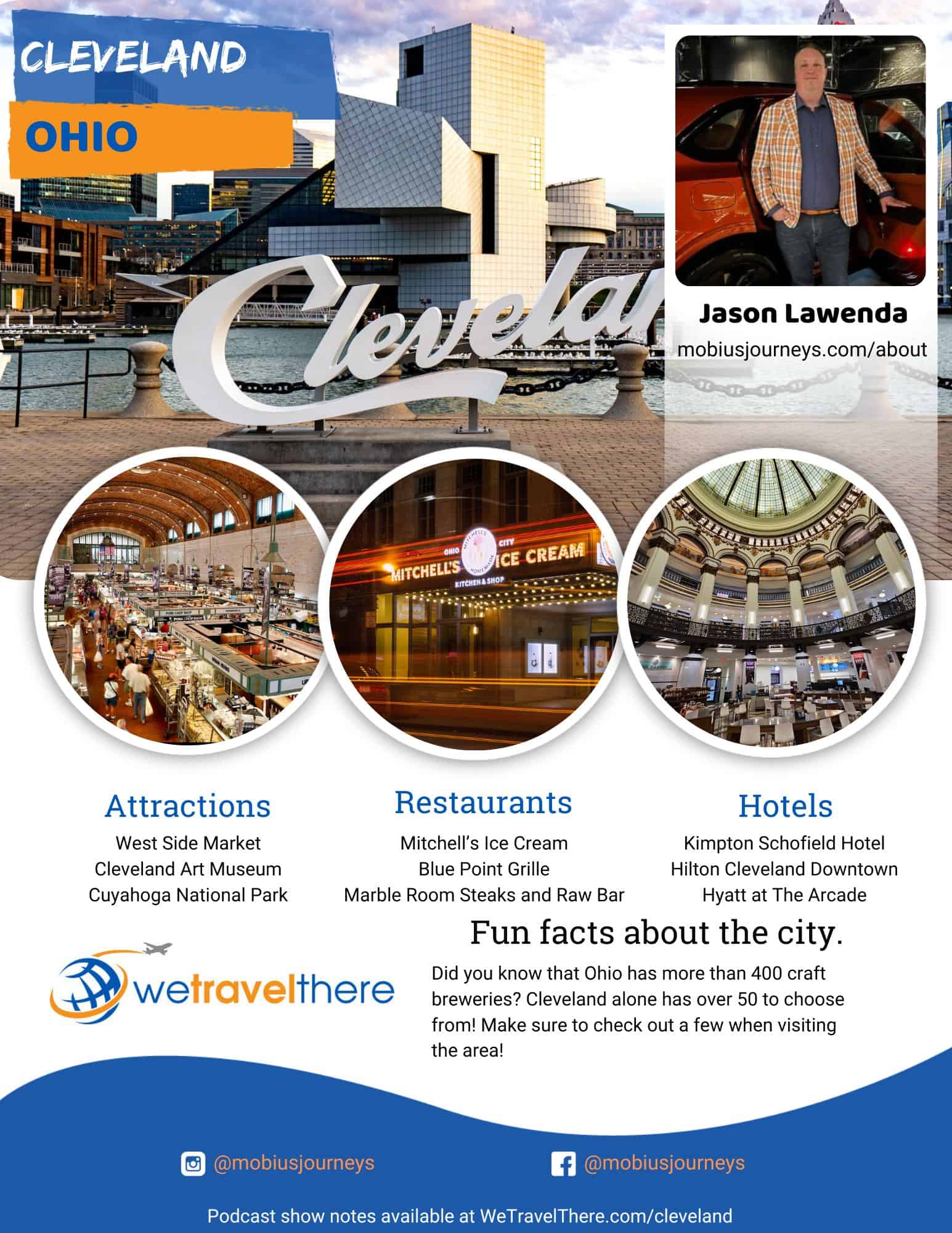 We Travel There - Cleveland Ohio - Jason Lawenda - podcast one sheet