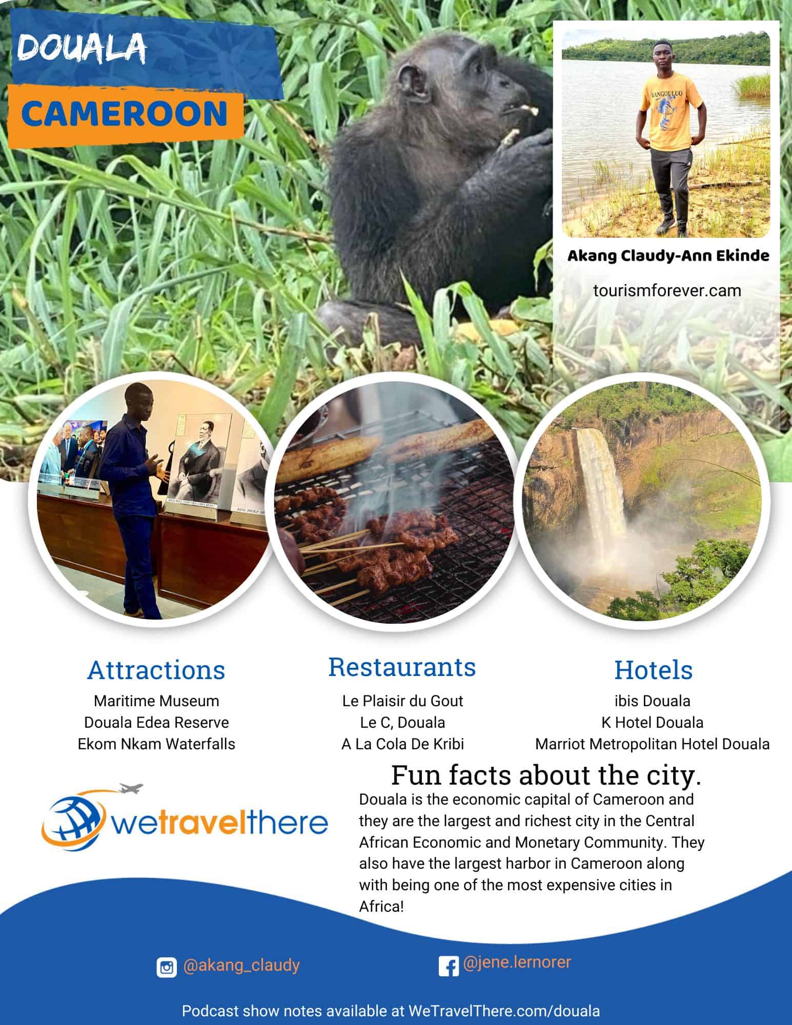 We Travel There - Douala Cameroon - Akang Claudy-Ann Ekinde - podcast one sheet