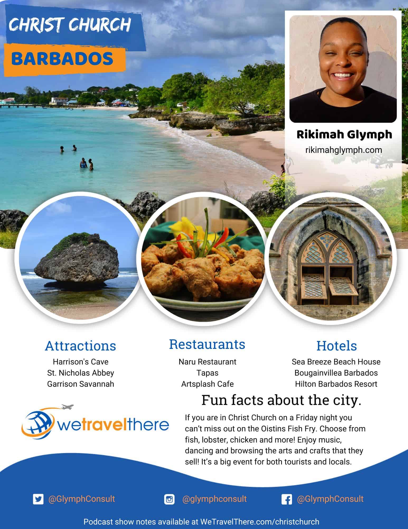 We Travel There - Christ Church Barbados - Rikimah Glymph - podcast one sheet