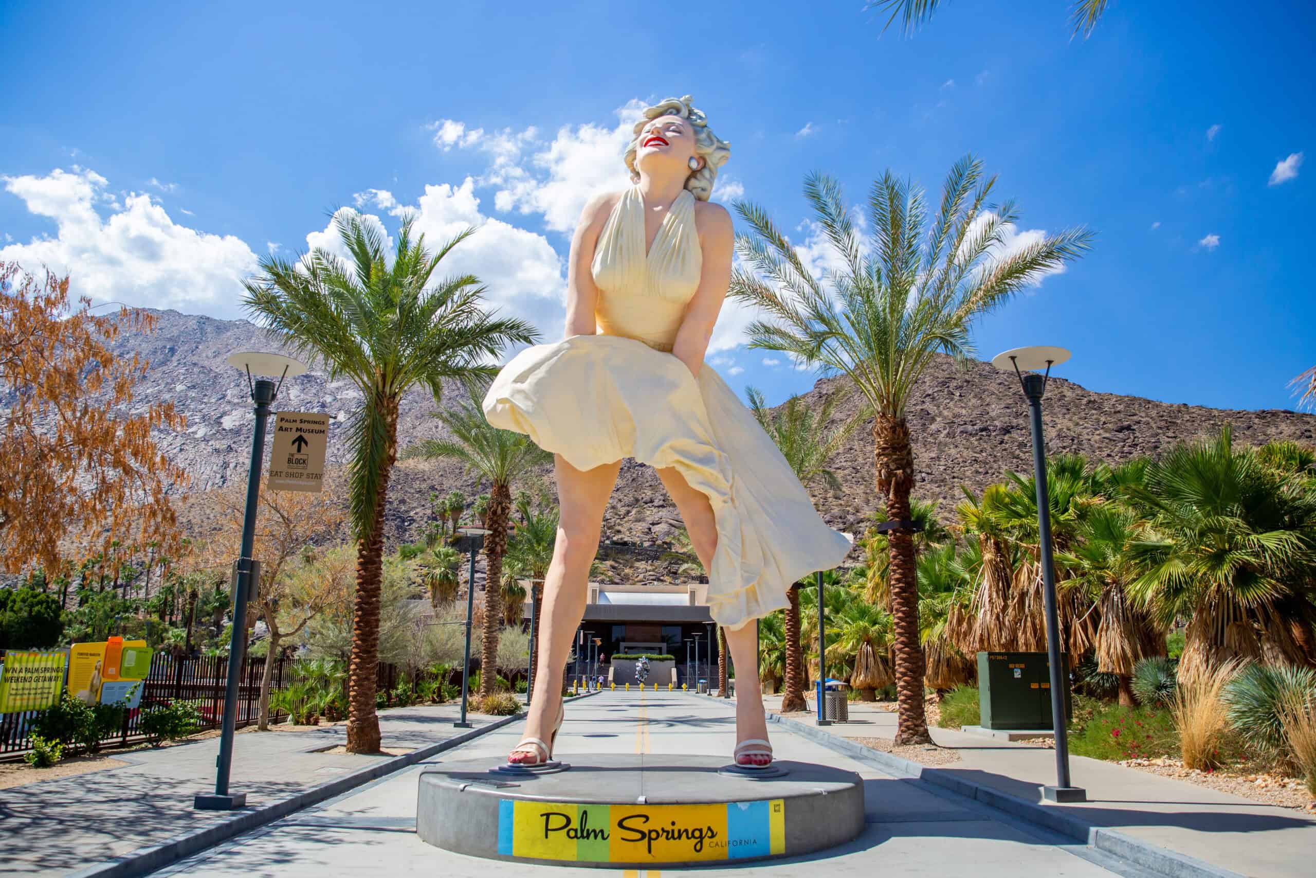 Best things to do in Palm Springs California - Adriane Berg - Forever Marilyn statue