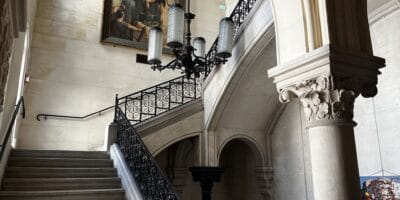 Best things to do in Angouleme France - Kylie Lang - Staircase inside the Hotel de Ville