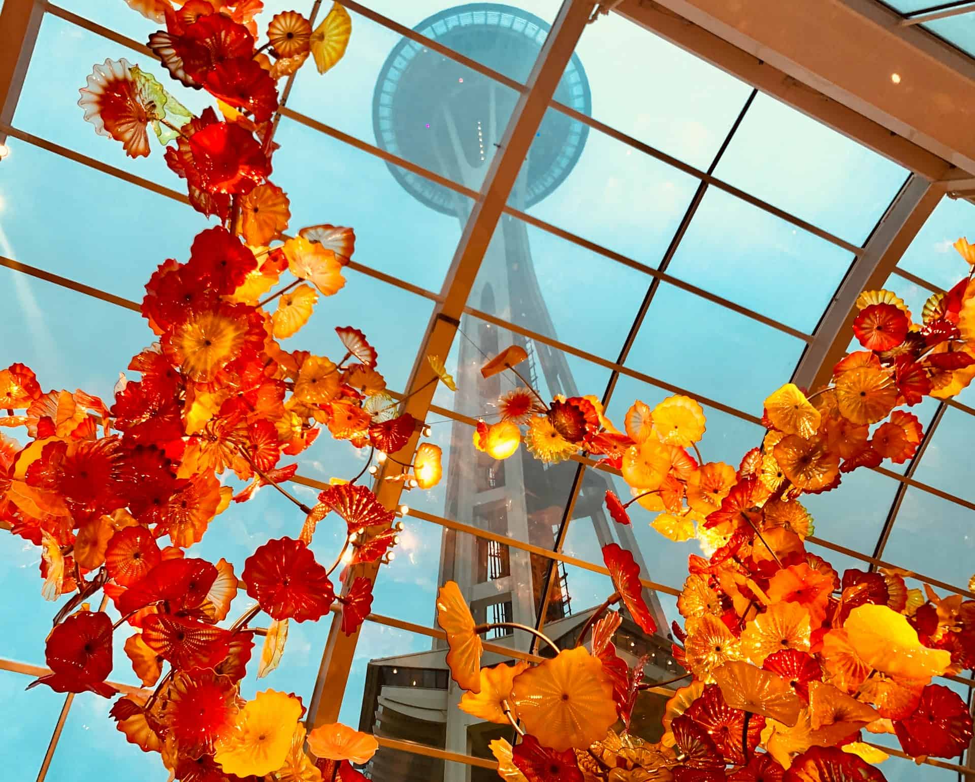 Best things to do in Seattle Washington - Christie Hudson - Space Needle view from Chihuly Garden and Glass by XH_S on Unsplash